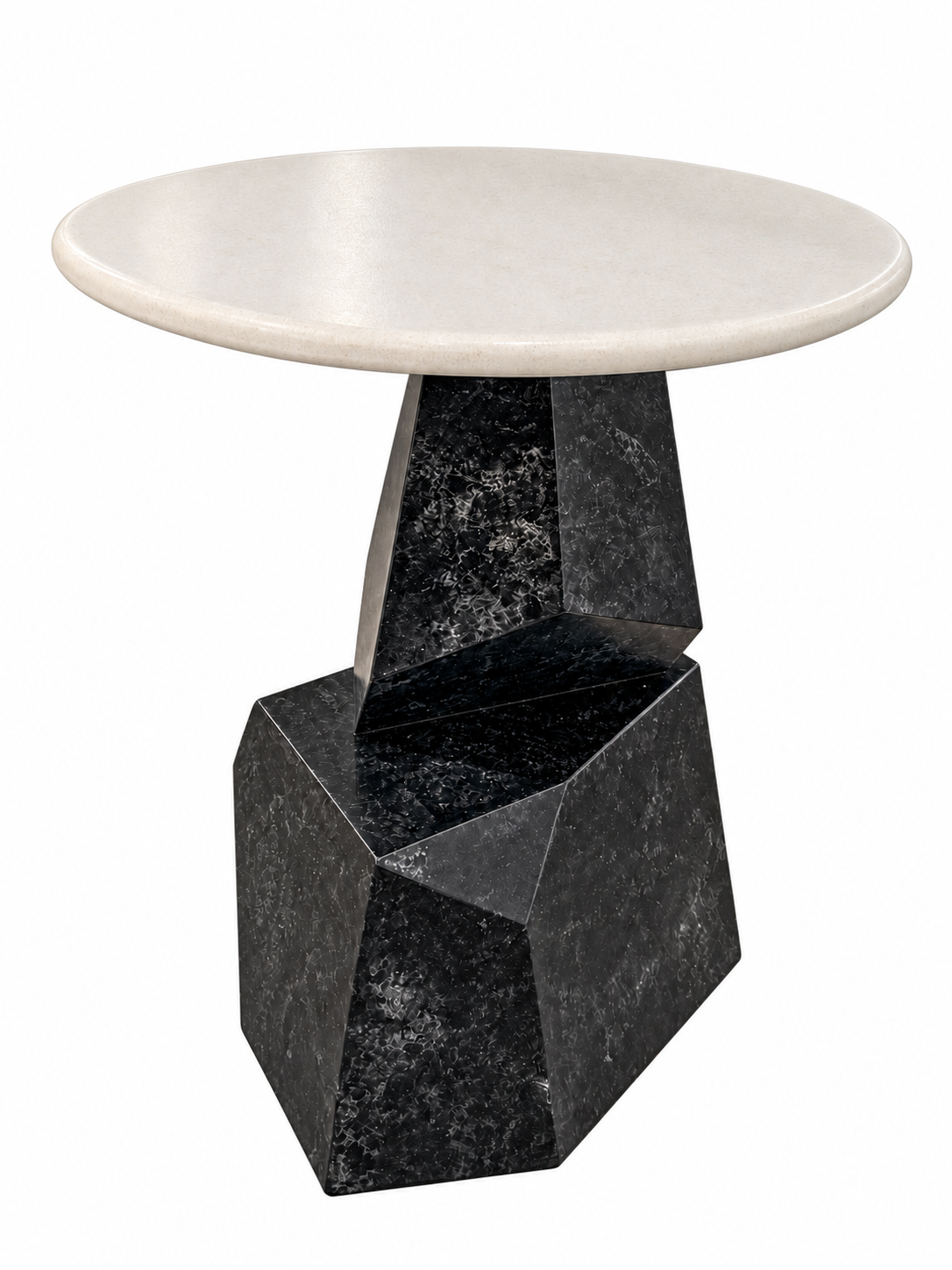 疊石邊桌 Cairn｜石英石雕塑邊桌